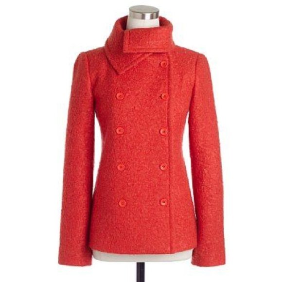 J.CREW Lucille mohair peacoat size 6 - Picture 1 of 15